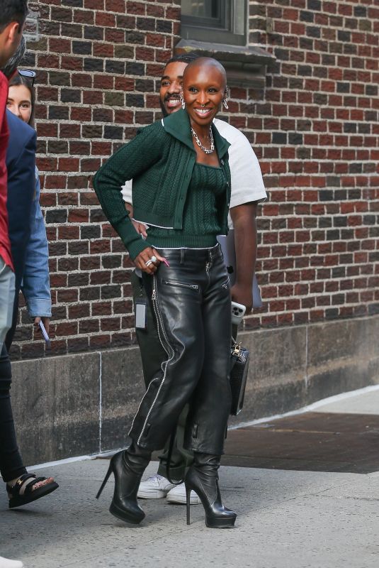 CYNTHIA ERIVO Leavews Colbert Show in New York 06/19/2024