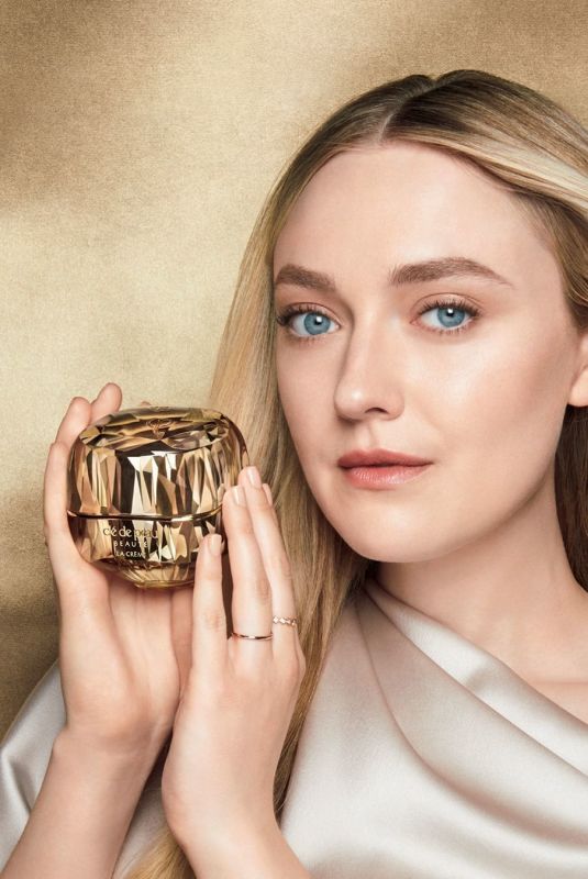 DAKOTA FANNING for Cle De Peau Beaute La Creme Campaign June 2024