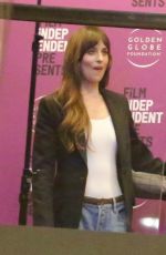 DAKOTA JOHNSON and CHRISTY HALL Arrives at Daddio Screening at AMC Century City Theater in Los Angeles 06/18/2024
