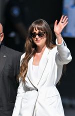DAKOTA JOHNSON Arrives at Jimmy Kimmel Live in Los Angeles 06/19/2024