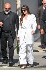 DAKOTA JOHNSON Arrives at Jimmy Kimmel Live in Los Angeles 06/19/2024