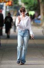 DAKOTA JOHNSON Arrives for Last Day of Filming Materialists in Chelsea 06/06/2024