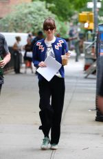 DAKOTA JOHNSON Arrives for Last Day of Filming Materialists in Chelsea 06/06/2024