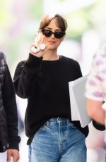 DAKOTA JOHNSON Filming Materialists Out in New York 05/30/2024