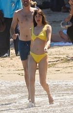 DAKOTA JOHNSON in a Blue Bikini at a Beach in Malibu 06/23/2024