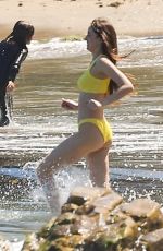 DAKOTA JOHNSON in a Blue Bikini at a Beach in Malibu 06/23/2024