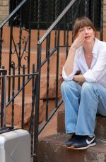DAKOTA JOHNSON on the Set of Materialists in New York 06/05/2024