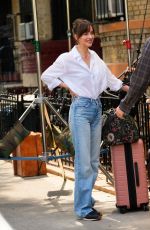 DAKOTA JOHNSON on the Set of Materialists in New York 06/05/2024