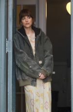 DAKOTA JOHNSON on the Set of The Materialists in New York 05/31/2024