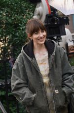 DAKOTA JOHNSON on the Set of The Materialists in New York 05/31/2024
