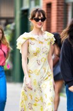 DAKOTA JOHNSON on the Set of The Materialists in New York 05/31/2024