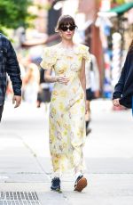 DAKOTA JOHNSON on the Set of The Materialists in New York 05/31/2024