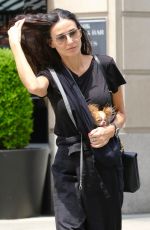 DEMI MOORE Out with Her Dog in New York 06/04/2024