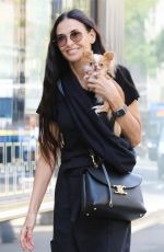 DEMI MOORE Out with Her Dog in New York 06/04/2024