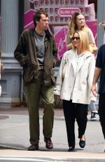 DIANNA AGRON and Harold Ancart Out with a Friend in New York 06/06/2024