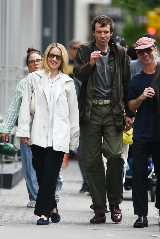 DIANNA AGRON and Harold Ancart Out with a Friend in New York 06/06/2024