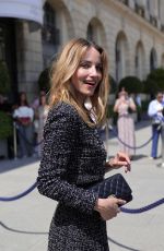 DIANNA AGRON Arrives at Chanel Show at Paris Fashion Week 06/25/2024