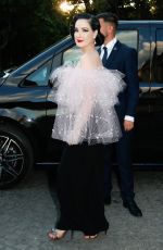 DITA VON TEESE Leaves Her Hotel at Paris Fashion Week 06/25/2024