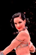 DITA VON TEESE Performs at Alexis Mabille Haute Couture Fall/Winter 2024-2025 Show in Paris 06/25/2024