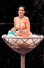 DITA VON TEESE Performs at Alexis Mabille Haute Couture Fall/Winter 2024-2025 Show in Paris 06/25/2024