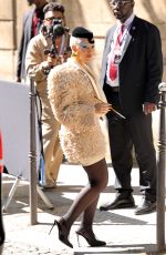DOJA CAT Arrives at Schiaparelli Haute Couture Fall/Winter 2024-2025 Show at Paris Fashion Week 06/24/2024