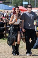 DUA LIPA and Callum Turner at Glastonbury Festival 06/29/2024