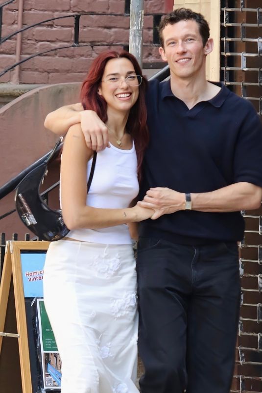 DUA LIPA and Callum Turner Out for Ice Cream in New York 06/17/2024