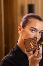 DUA LIPA for Yves Saint Laurent Beauty Campaign by Elodie Daguin, June 2024