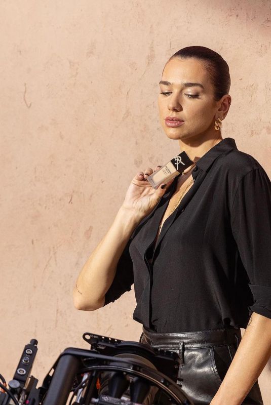 DUA LIPA for Yves Saint Laurent Beauty Campaign by Elodie Daguin, June 2024