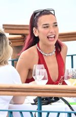 DUA LIPA Out for Lunch in Nerano 06/11/2024