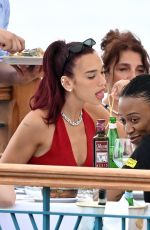 DUA LIPA Out for Lunch in Nerano 06/11/2024