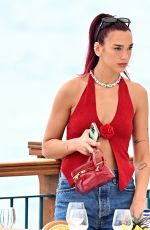 DUA LIPA Out for Lunch in Nerano 06/11/2024