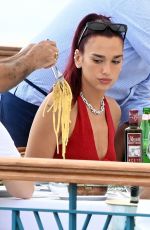 DUA LIPA Out for Lunch in Nerano 06/11/2024