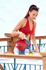 DUA LIPA Out for Lunch in Nerano 06/11/2024