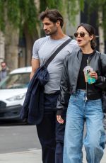 EIZA GONZALEZ Out Kissing with Her Boyfriend in London 06/07/2024