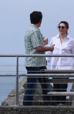 ELIZABETH OLSEN on the Set of Eternity in Vancouver 06/18/2024