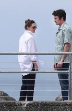 ELIZABETH OLSEN on the Set of Eternity in Vancouver 06/18/2024