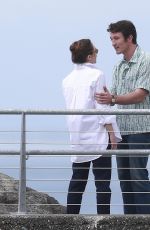 ELIZABETH OLSEN on the Set of Eternity in Vancouver 06/18/2024
