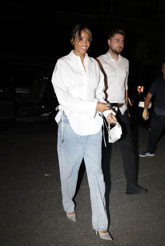 ELLA BALINSKA Arrives at Costes Hotel in Paris 06/25/2024