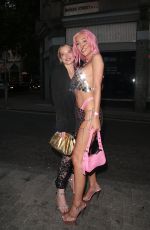 ELLA MORGAN, HELEN FLANAGAN and JAY HOWARD Arrives at PrettyLittleThing Hosted Rainbow Party in London 06/27/2024