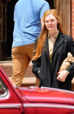 ELLE FANNING and Timothee Chalamet on the Set of A Complete Unknown in Hoboken 06/11/2024