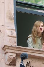 ELLE FANNING on the Set of A Complete Unknown in Hoboken, New Jersey 06/05/2024