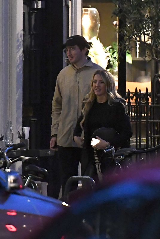 ELLIE GOULDING and Caspar Jopling Out for Dinner in Notting Hill 06/30/2024