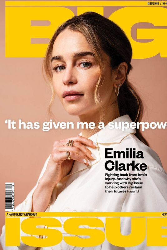 EMILIA CLARKE for Big Issue Magazine, June 2024