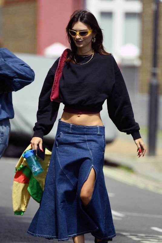EMILY RATAJKOWSKI Arrives at River Cafe in Hammersmith in London 06/05/2024