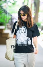 EMILY RATAJKOWSKI in a Stormy Daniels Graphic Tee Out in New York 05/30/2024