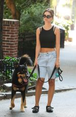 EMILY RATAJKOWSKI Out with Her Dog in New York 06/14/2024