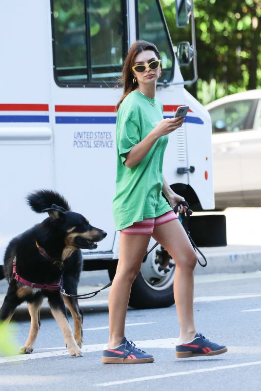 EMILY RATAJKOWSKI Walks Her Dog in New York 06/15/2024