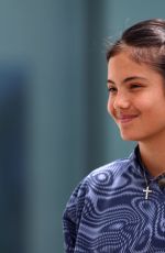 EMMA RADUCANU at Press Conference and Poses for Media Ohotos at Rothesay Open in Nottingham 06/10/2024