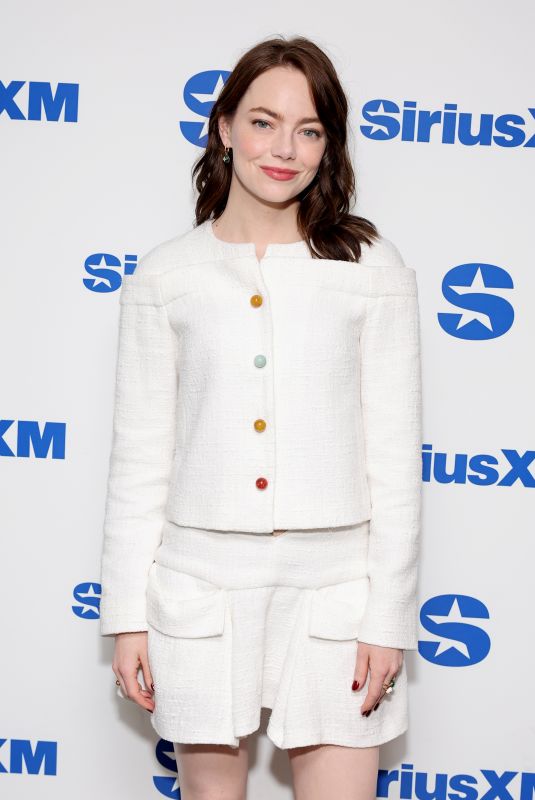 EMMA STONE at SiriusXM’s Town Hall with Cast and Director of Kinds Of Kindness in New York 06/21/2024